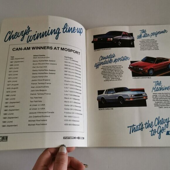 1985 Canadian Mosport Souvenir Competition Magazine Budweiser Can-Am Racing - Picture 9 of 10